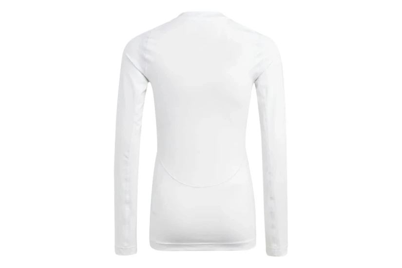 Adidas Techfit Παιδική Μακρυμάνικη Ισοθερμική Μπλούζα Λευκή
