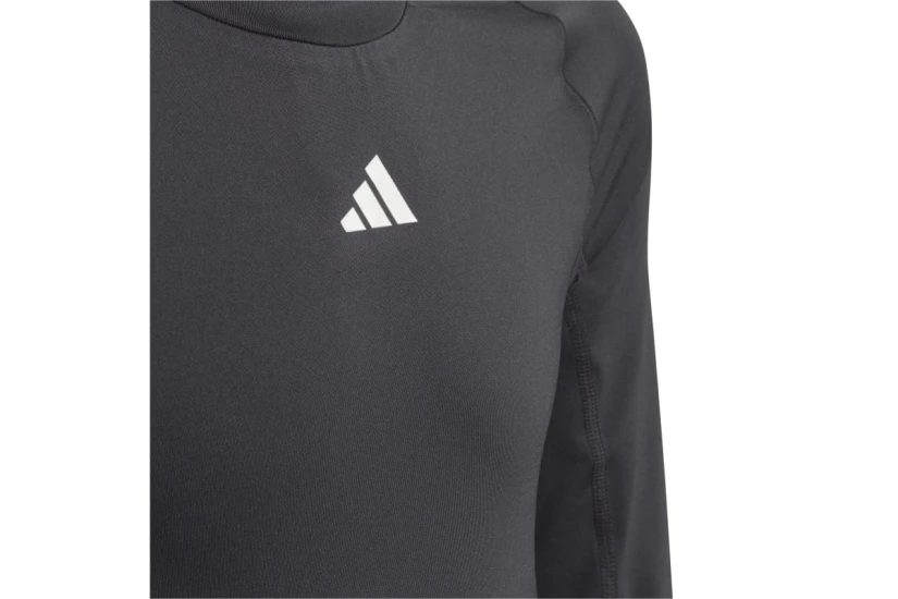 Adidas Techfit Παιδική Μακρυμάνικη Ισοθερμική Μπλούζα Μαύρη