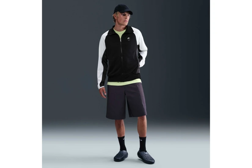 Nike Air Poly-Knit Ανδρική Ζακέτα Μαύρη, Λευκή