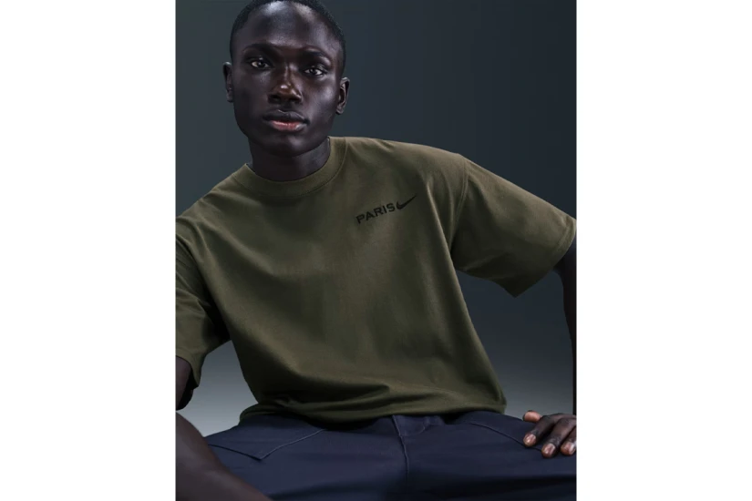 Nike Paris Saint-Germain Soccer Ανδρικό Κοντομάνικο T-Shirt Χακί