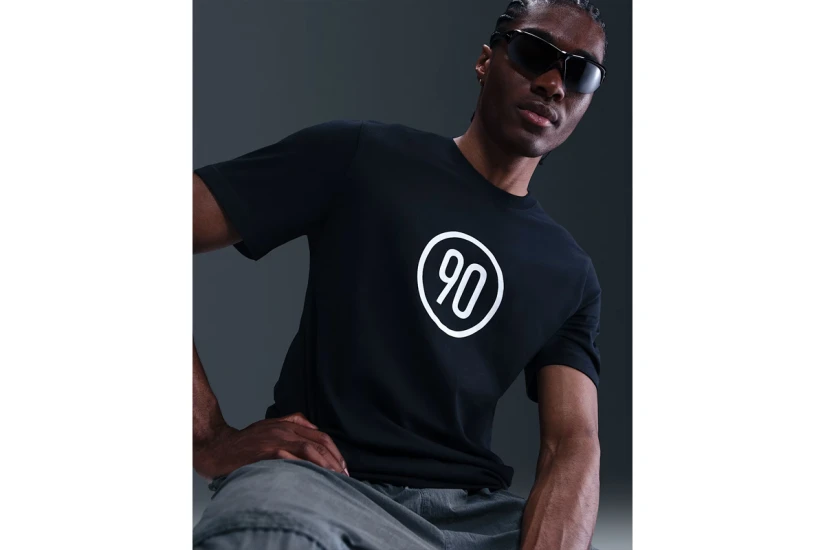 Nike Total 90 Ανδρικό Κοντομάνικο T-Shirt Μαύρο 