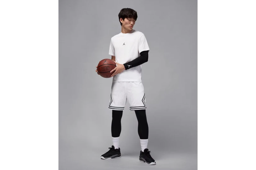 Jordan Sport Dri-FIT Jumpman Ανδρικό Κοντομάνικο T-Shirt Λευκό