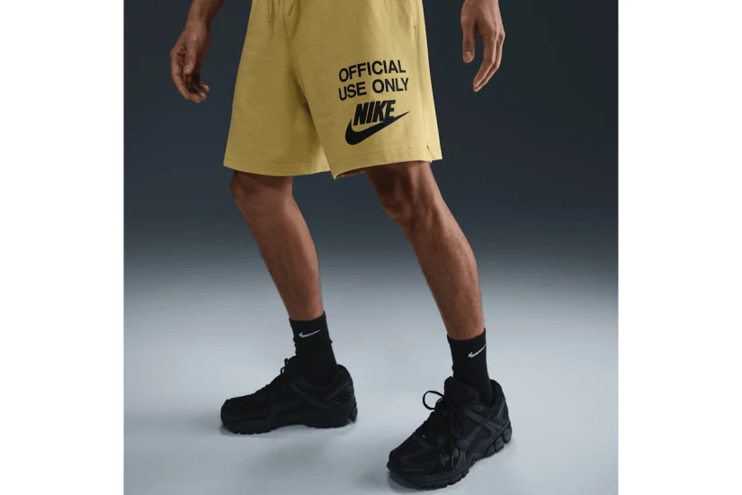 Nike Club Knit Ανδρική Αθλητική Βερμούδα Κίτρινη
