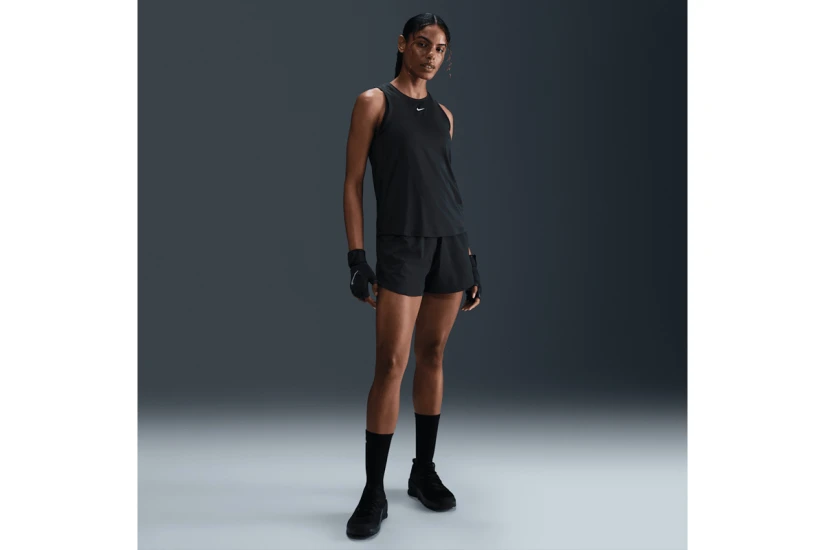 Nike One Classic Dri-FIT Γυναικεία Αμάνικη Μπλούζα Μαύρη