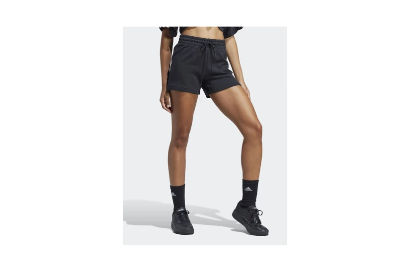 Adidas Performance Essentials Linear French Terry Γυναικείο Αθλητικό Σορτς Μαύρο