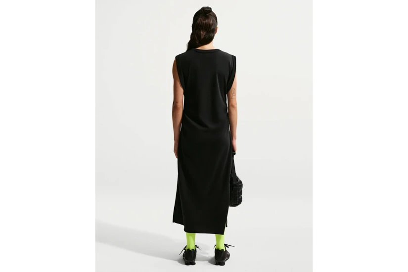Nike Sportswear Chill Terry Γυναικείο Φόρεμα Maxi Μαύρο