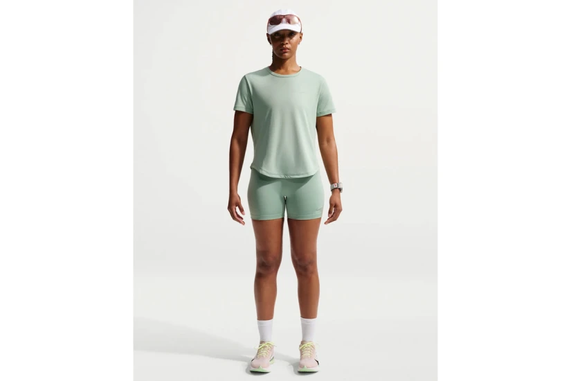 Nike Tempo High-Waisted Γυναικείο Κοντό Κολάν Φυστικί
