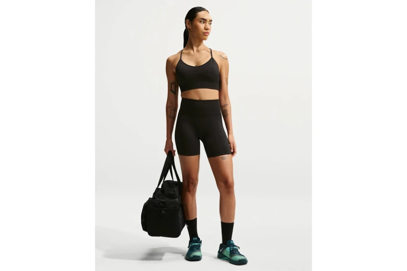Nike Pro Seamless Dri-FIT High-Waisted Γυναικείο Κοντό Κολάν Μαύρο