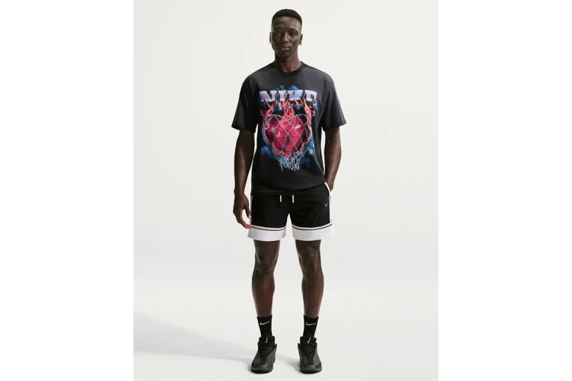 Nike Standard Issue Dri-FIT Ανδρική Μπασκετική Βερμούδα Μαύρη, Λευκή, Ζαχαρί