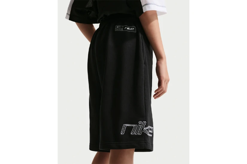 Nike Sportswear French Terry Παιδική Αθλητική Βερμούδα Μαύρη