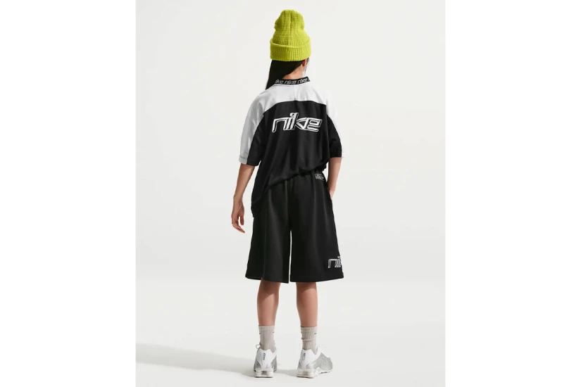 Nike Sportswear French Terry Παιδική Αθλητική Βερμούδα Μαύρη