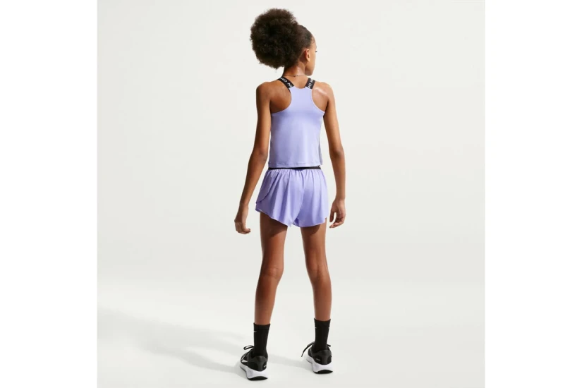 Nike Pro Dri-FΙΤ Γυναικεία Αμάνικη Μπλούζα Λεβάντα, Μαύρη, Λευκή