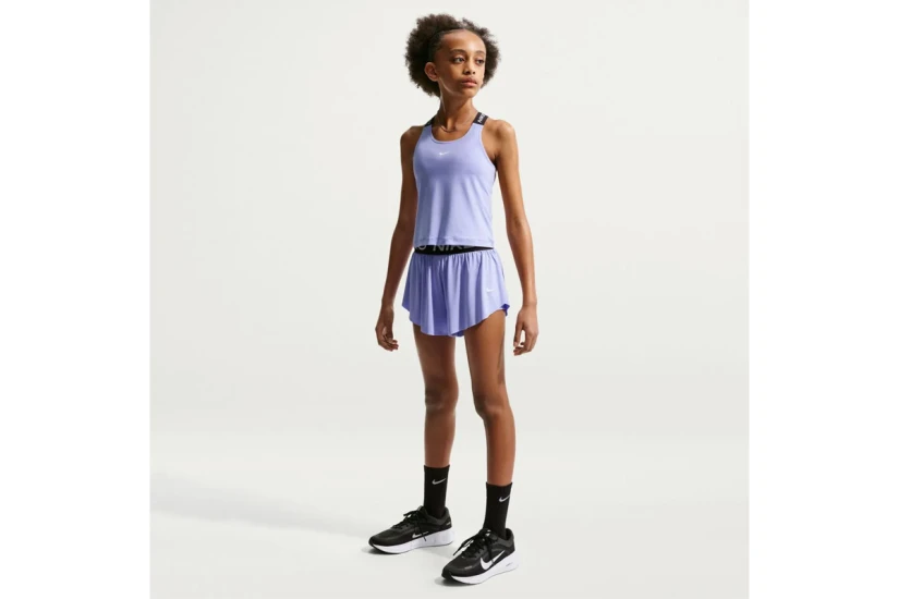Nike Pro Dri-FΙΤ Γυναικεία Αμάνικη Μπλούζα Λεβάντα, Μαύρη, Λευκή