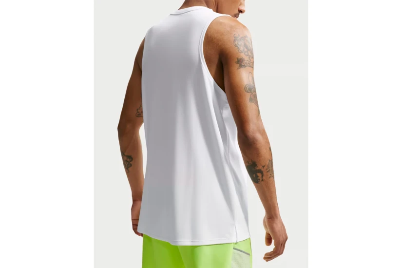 Nike Miler Dri-FIT Ανδρική Αμάνικη Μπλούζα Λευκή