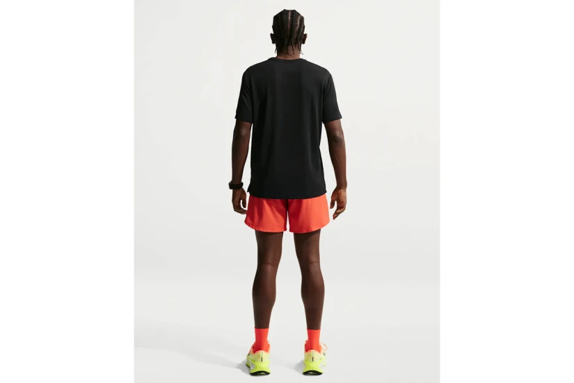 Nike Miler Dri-FIT Ανδρικό Κοντομάνικο T-Shirt Μαύρο, Γκρι