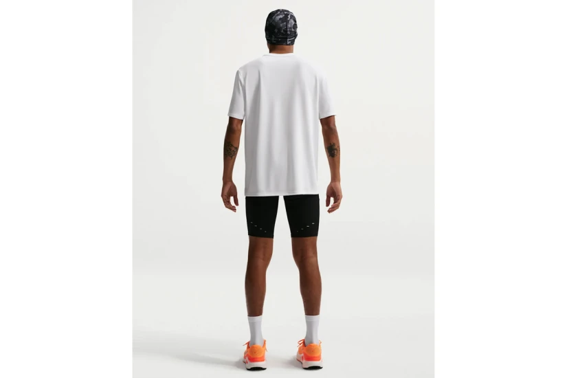 Nike Miler Dri-FIT Ανδρικό Κοντομάνικο T-Shirt Λευκό, Γκρι