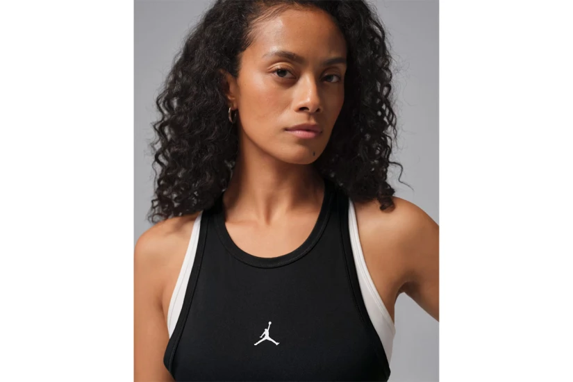 Jordan Sport Essentials Dri-FIT Γυναικεία Αμάνικη Μπλούζα Μαύρη