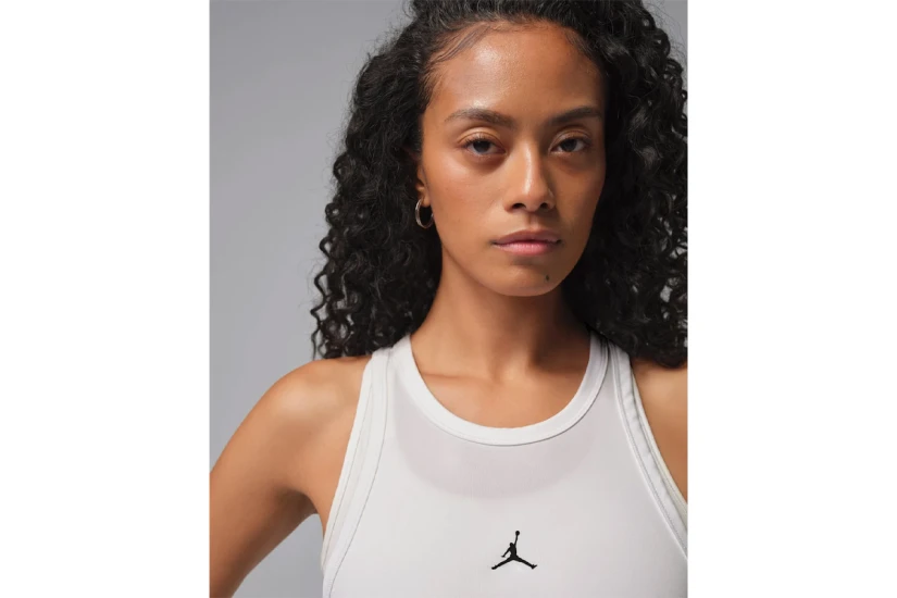Jordan Sport Essentials Dri-FIT Γυναικεία Αμάνικη Μπλούζα Λευκή