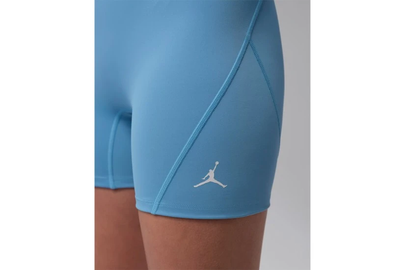 Jordan Sport Essentials Dri-FIT High-Waisted Γυναικείο Κοντό Κολάν Σιέλ