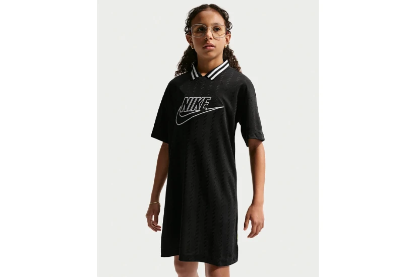 Nike Sportswear Jersey Παιδικό Φόρεμα Mini Μαύρο, Λευκό