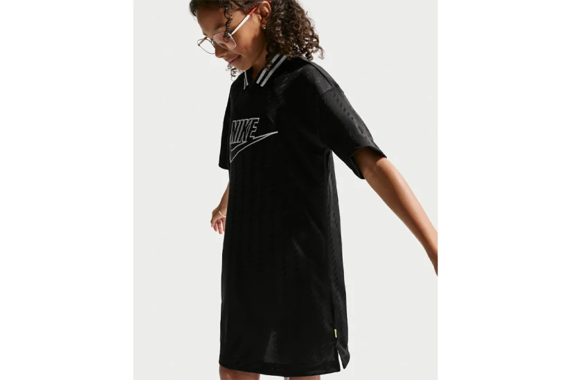 Nike Sportswear Jersey Παιδικό Φόρεμα Mini Μαύρο, Λευκό