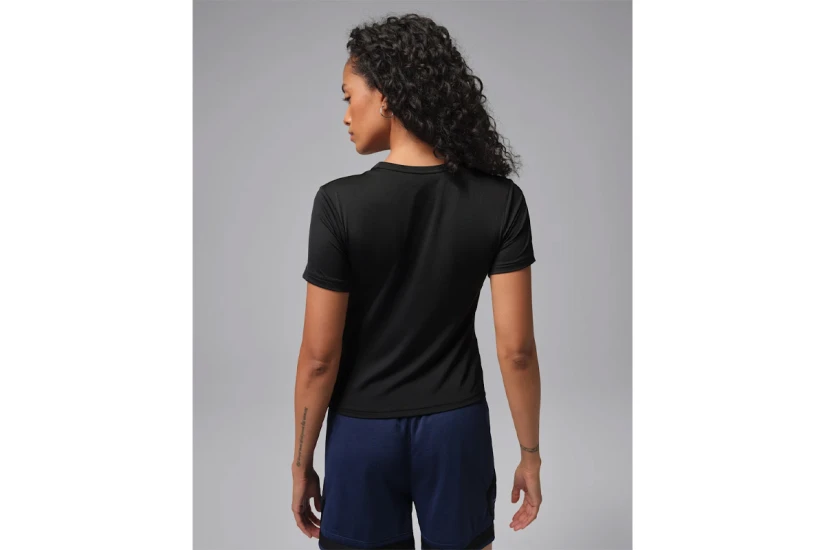 Jordan Sport Essentials Dri-FIT Γυναικεία Κοντομάνικη Μπλούζα Μαύρη