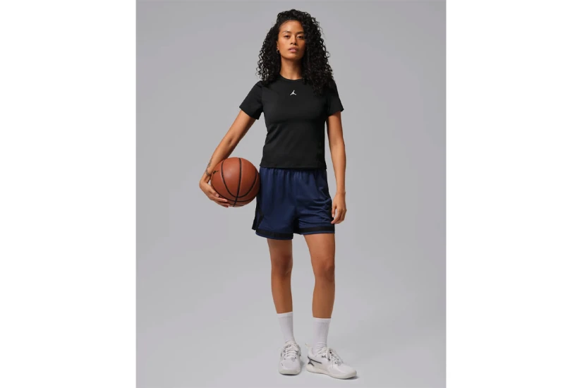 Jordan Sport Essentials Dri-FIT Γυναικεία Κοντομάνικη Μπλούζα Μαύρη