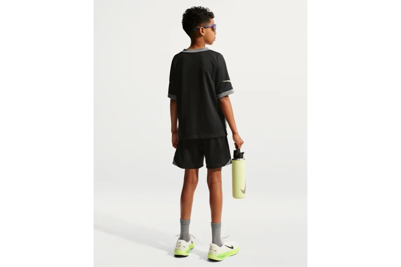 Nike Multi Dri-FIT Παιδικό Κοντομάνικο T-Shirt Μαύρο, Γκρι, Λευκό