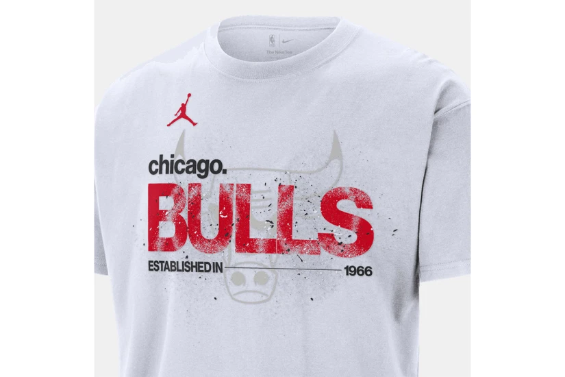 Jordan NBA Chicago Bulls Courtside 85 Statement Ανδρικό Κοντομάνικο T-Shirt Λευκό