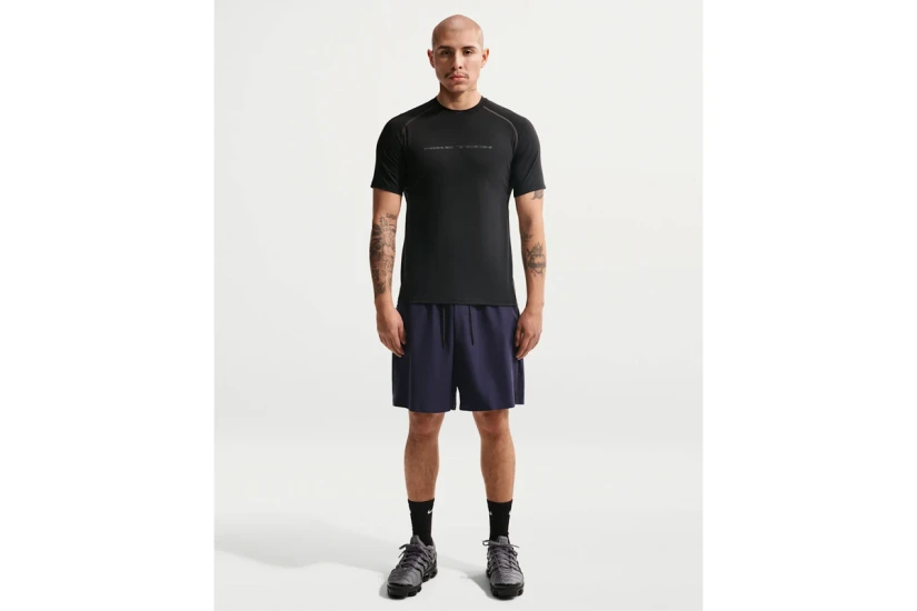 Nike Tech Dri-FIT Ανδρικό Κοντομάνικο T-Shirt Μαύρο, Ανθρακί