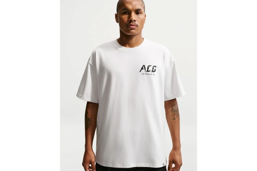 Nike ACG Dri-FIT Ανδρικό Κοντομάνικο T-Shirt Εκρού, Πορτοκαλί, Μαύρο