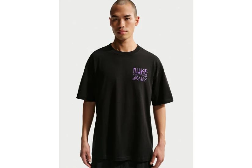 Nike Sportswear Ανδρικό Κοντομάνικο T-Shirt Μαύρο, Μωβ