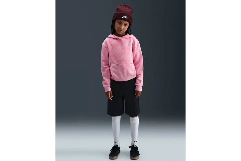 Nike Sportswear Παιδικό Φούτερ με Κουκούλα Ροζ