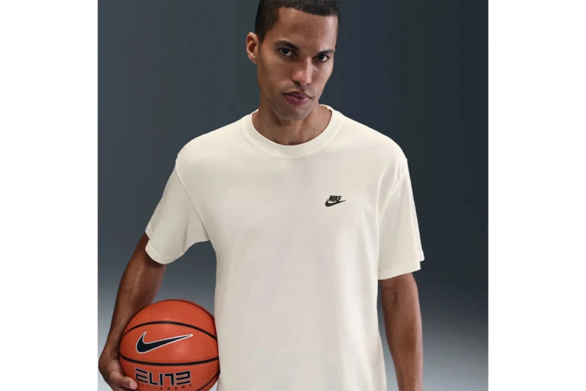 Nike Max90 Basketball Ανδρικό Κοντομάνικο T-Shirt Εκρού, Μαύρο