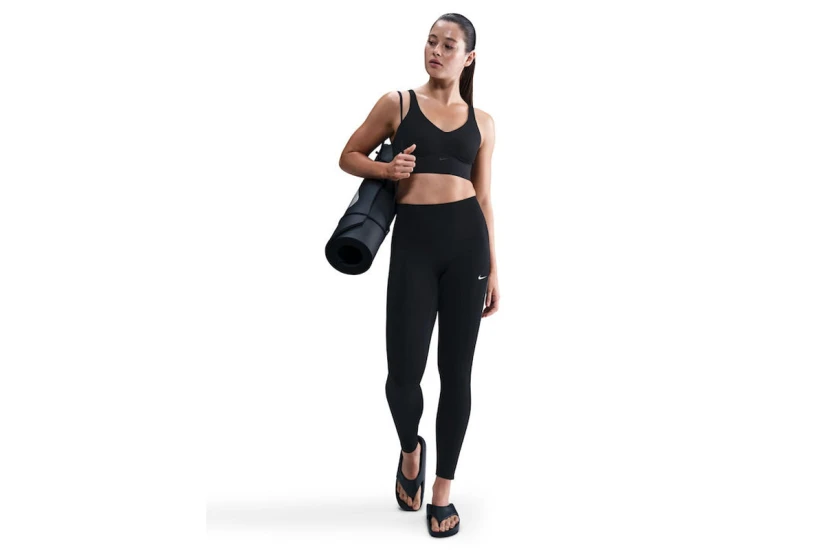 Nike One High-Waisted Dri-FIT Γυναικείο Μακρύ Κολάν Μαύρο
