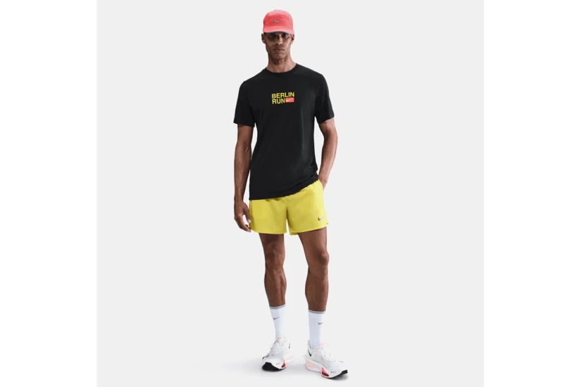 Nike Dri-FIT Running Ανδρικό Κοντομάνικο T-Shirt Μαύρο