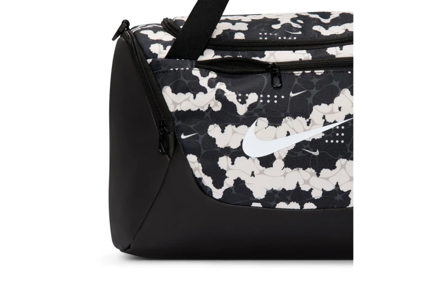 Nike Brasilia All Over Print Αθλητικός Σάκος Μαύρος, Εκρού 24L