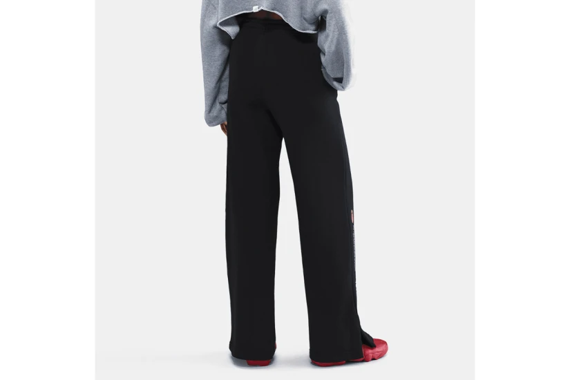 Nike Sportswear Wide-Leg Γυναικείο Παντελόνι Φόρμας Μαύρο