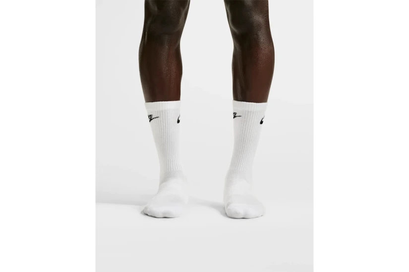 Nike Everyday Elevated Κάλτσες μέχρι τη Γάμπα Λευκές 3 Ζευγάρια