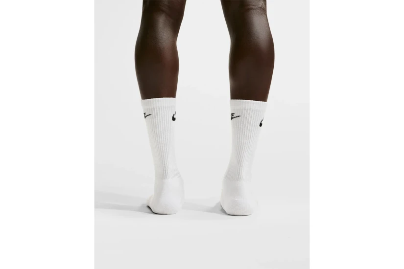 Nike Everyday Elevated Κάλτσες μέχρι τη Γάμπα Λευκές 3 Ζευγάρια