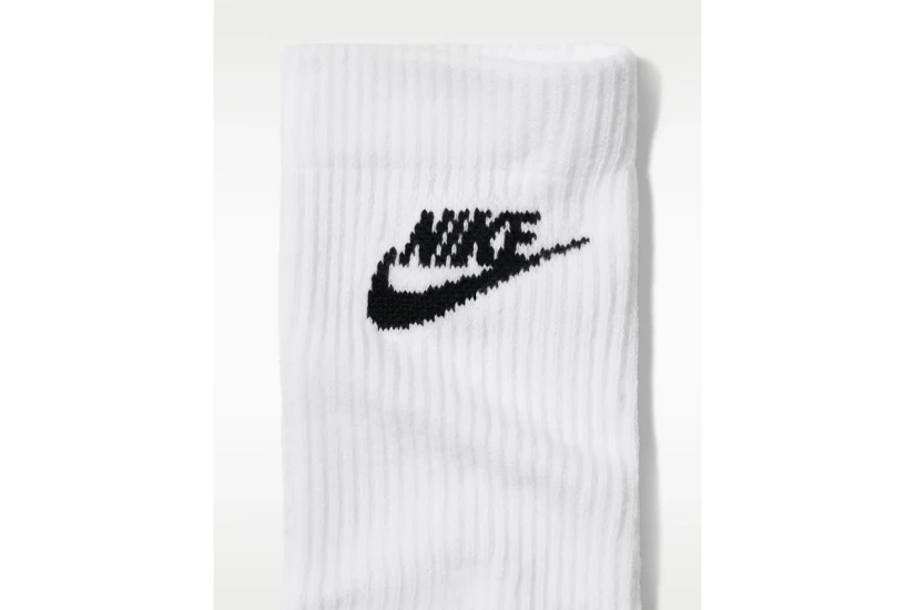 Nike Everyday Elevated Κάλτσες μέχρι τη Γάμπα Λευκές 3 Ζευγάρια
