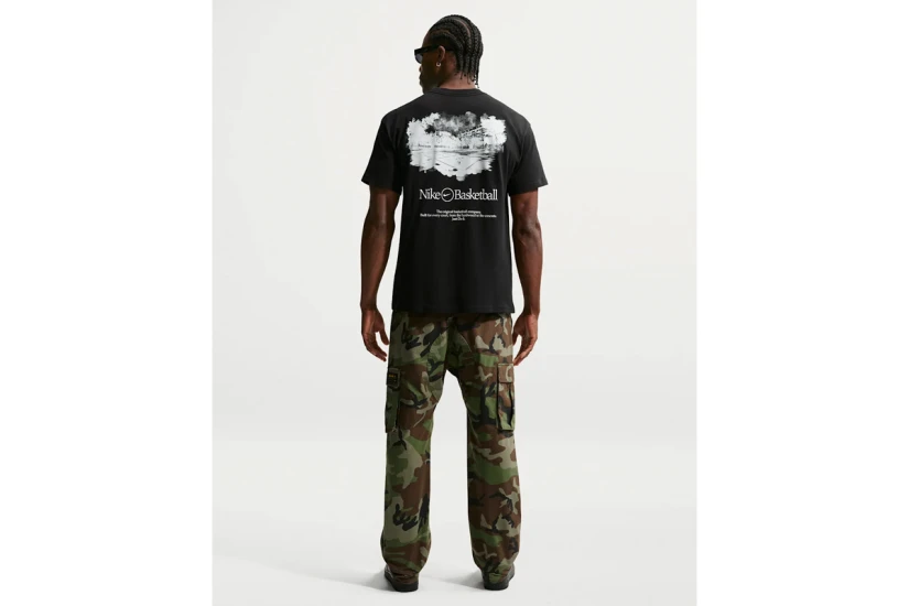 Nike Basketball Ανδρικό Κοντομάνικο T-Shirt Μαύρο, Λευκό