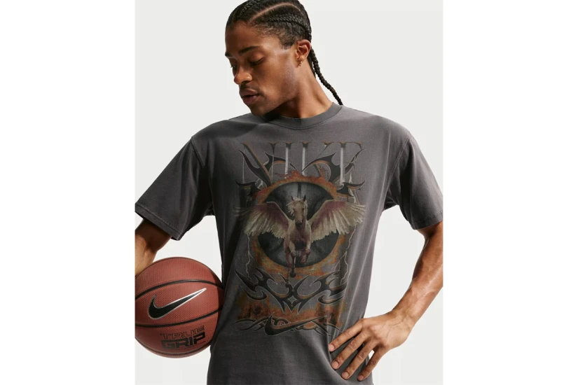 Nike Basketball Ανδρικό Κοντομάνικο T-Shirt Μαύρο