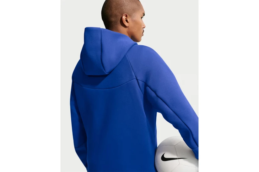 Nike Paris Saint-Germain Tech Fleece Windrunner Ανδρική Ζακέτα με Κουκούλα Ρουά, Μαύρη