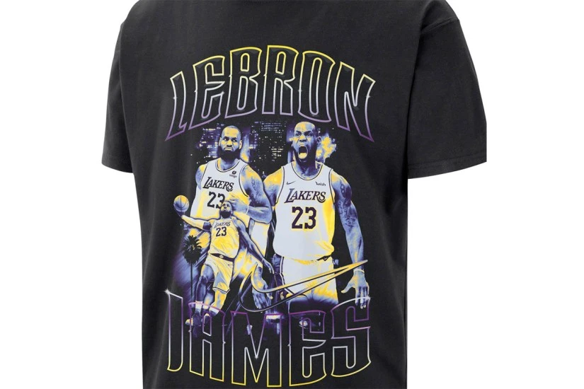Nike NBA LeBron James Ανδρικό Κοντομάνικο T-Shirt Μαύρο