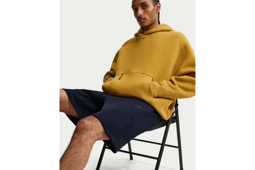 Nike Tech Fleece Ανδρική Αθλητική Βερμούδα Μπλε Σκούρο