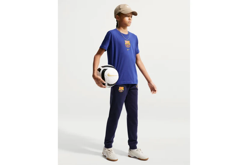 Nike F.C. Barcelona Football Παιδικό Κοντομάνικο T-Shirt Μπλε