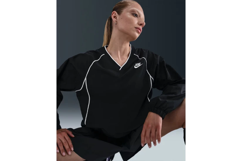 Nike Sportswear Windrunner Γυναικεία Μακρυμάνικη Μπλούζα με V Λαιμό