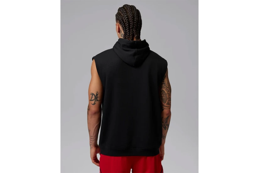 Jordan Sport Crossover Dri-FIT Ανδρική Αμάνικη Μπλούζα με Κουκούλα Μαύρη