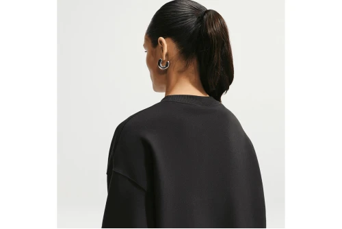 Nike Studio Fleece Oversized Μπλούζα Με Λαιμόκοψη Γυναικεία (IM8082 001)